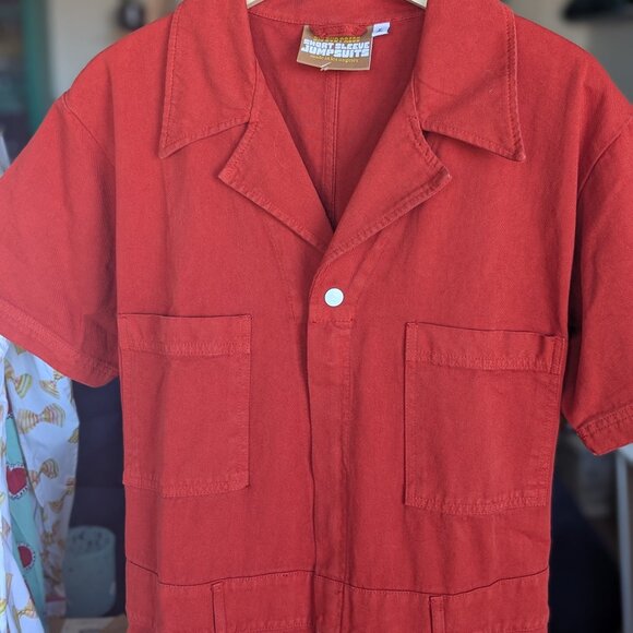 NEW Big Bud Press Short-Sleeve Jumpsuit in Paprika - Picture 2 of 3